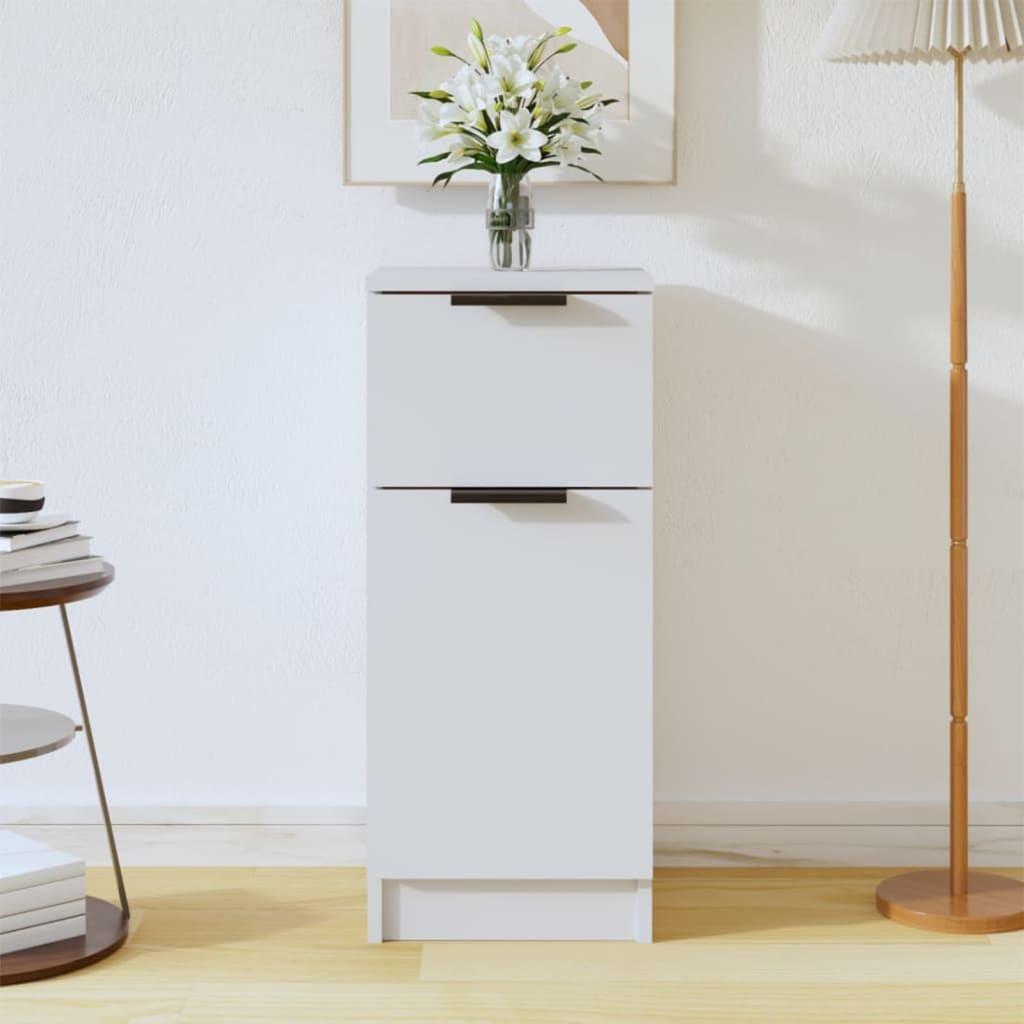 Skänk 30x30x70 cm konstruerat trä - vit, 1 - number 1.