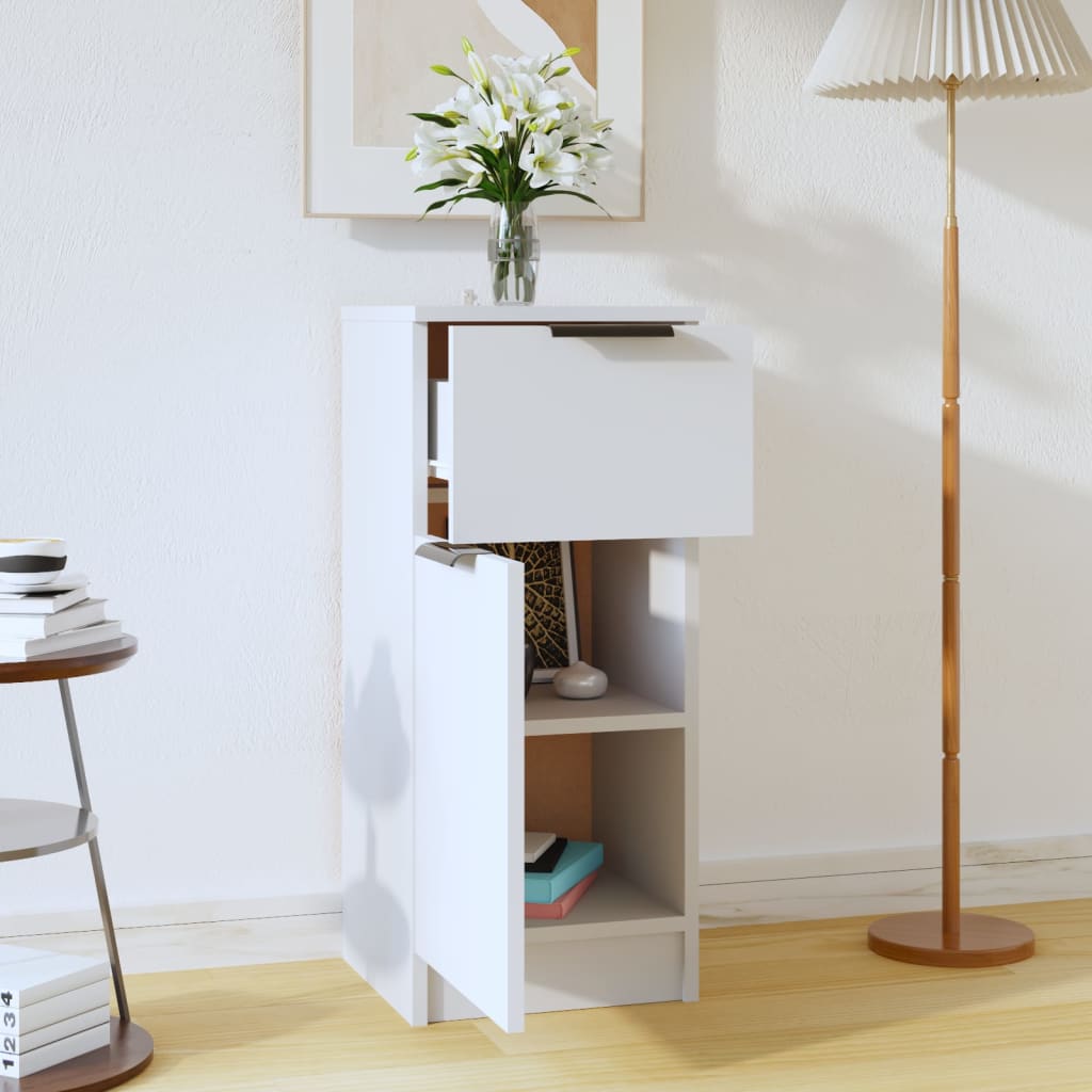 Skänk 30x30x70 cm konstruerat trä - vit, 1 - number 3.