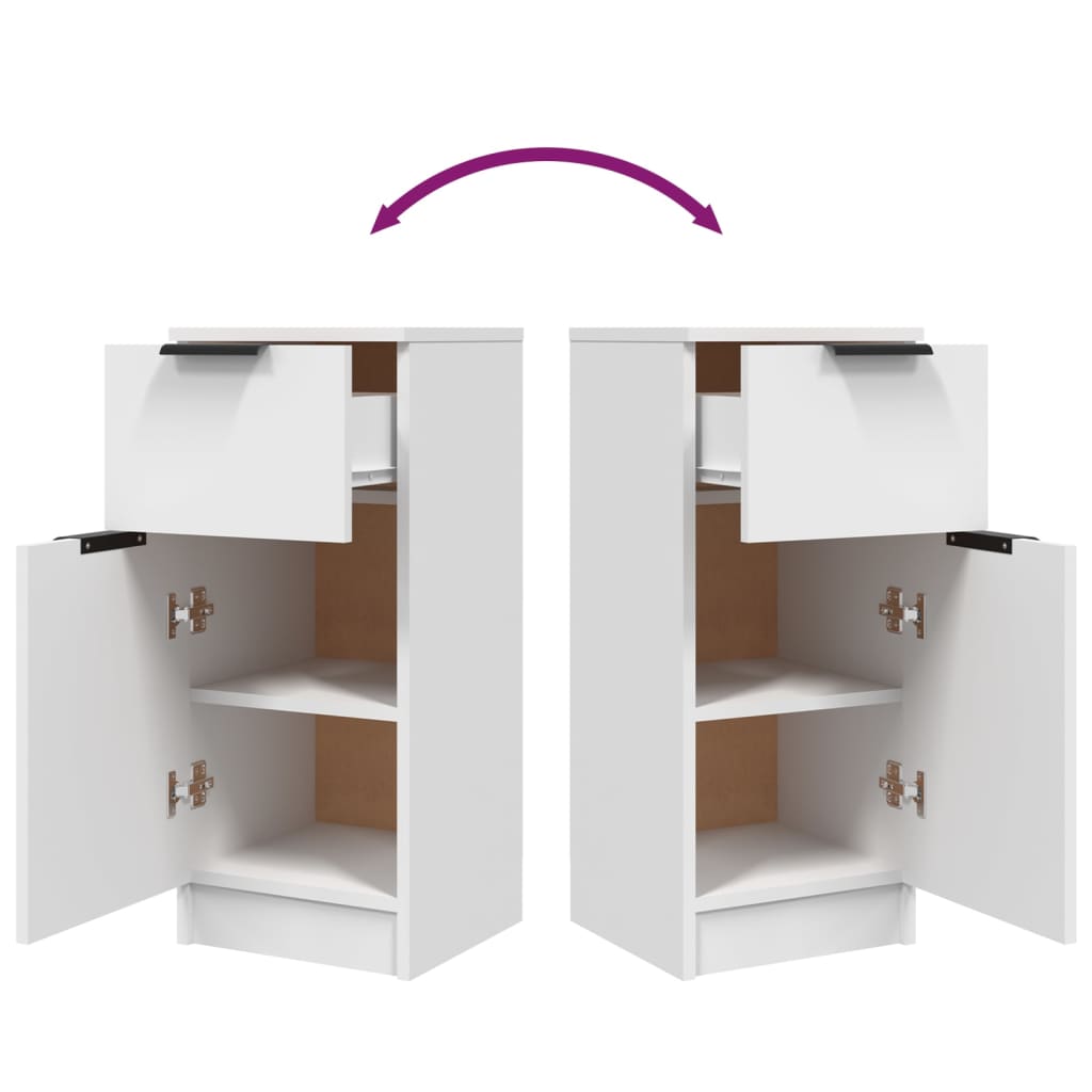 Skänk 30x30x70 cm konstruerat trä - vit, 1 - number 9.