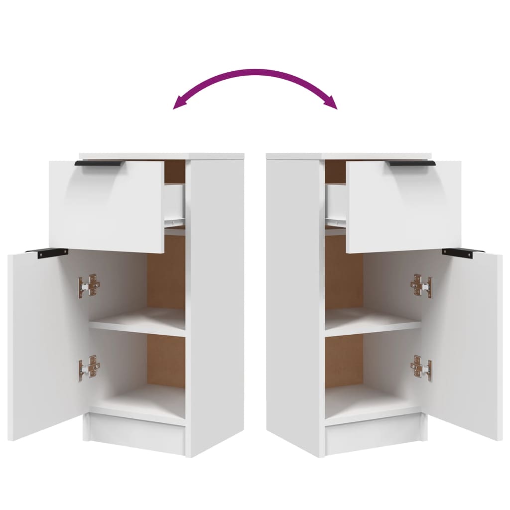 Skänkar st. 30x30x70 cm konstruerat trä - vit, 2 - number 10.