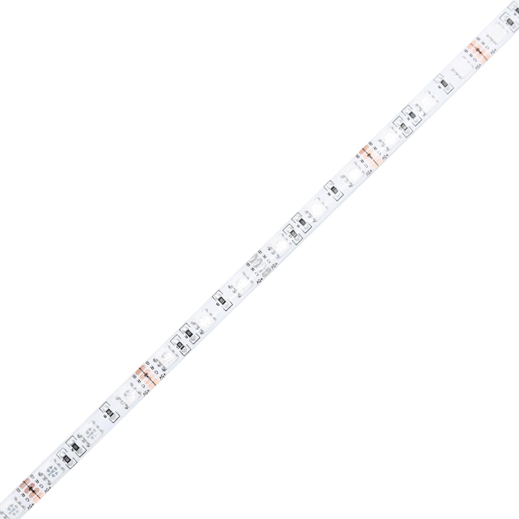 Okvir kreveta s led svjetlom king size puno drvo - prirodna boja, 150 x 200 cm - number 12.