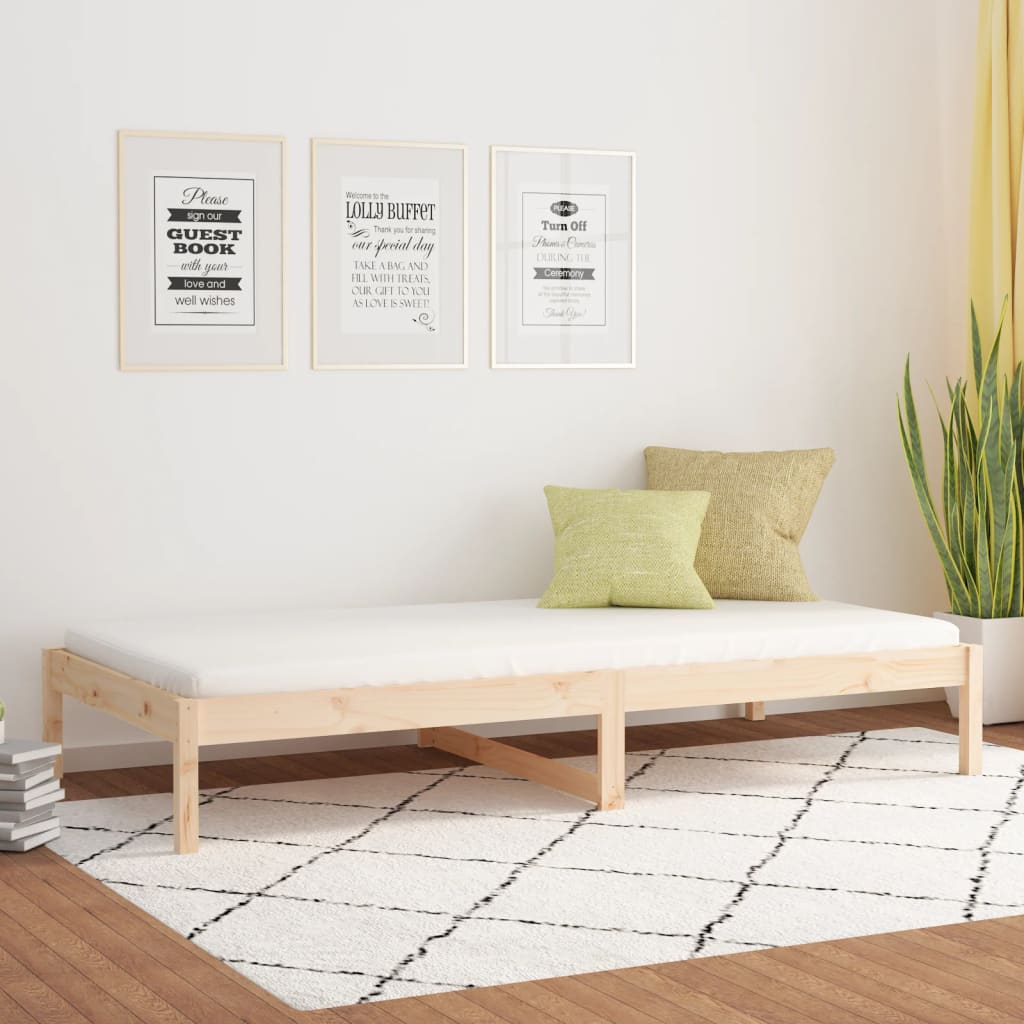 Daybed uten madrass massiv furu - naturfarge, 90 x 200 cm - number 1.