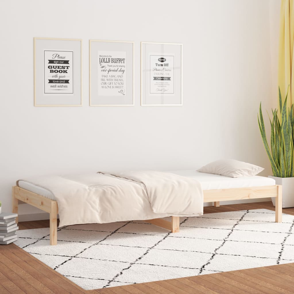 Daybed uten madrass massiv furu - naturfarge, 90 x 200 cm - number 4.
