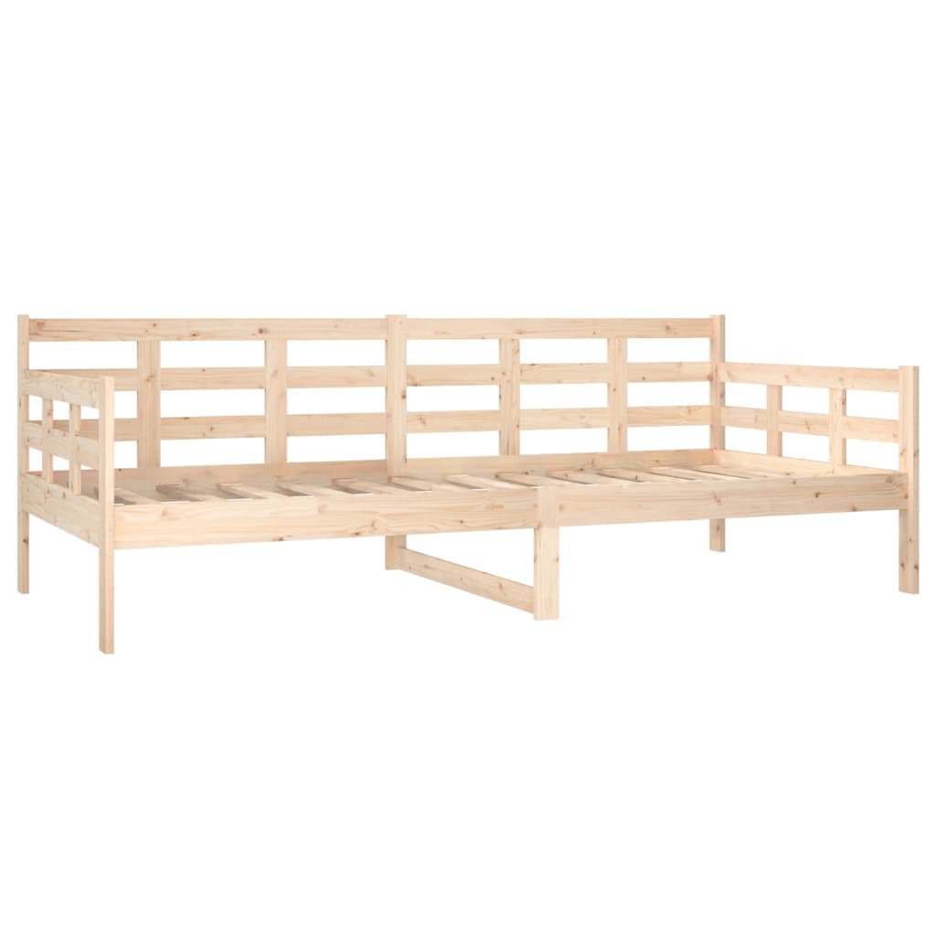 Daybed massivt fyrretræ - naturfarvet, 90 x 200 cm - number 7.