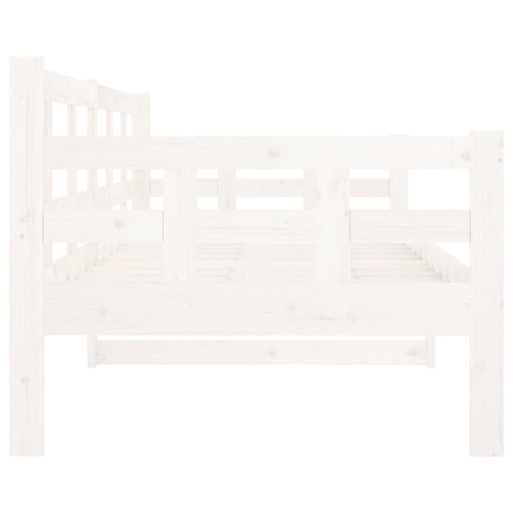 Daybed massivt fyrretræ - hvid, 80 x 200 cm - number 9.