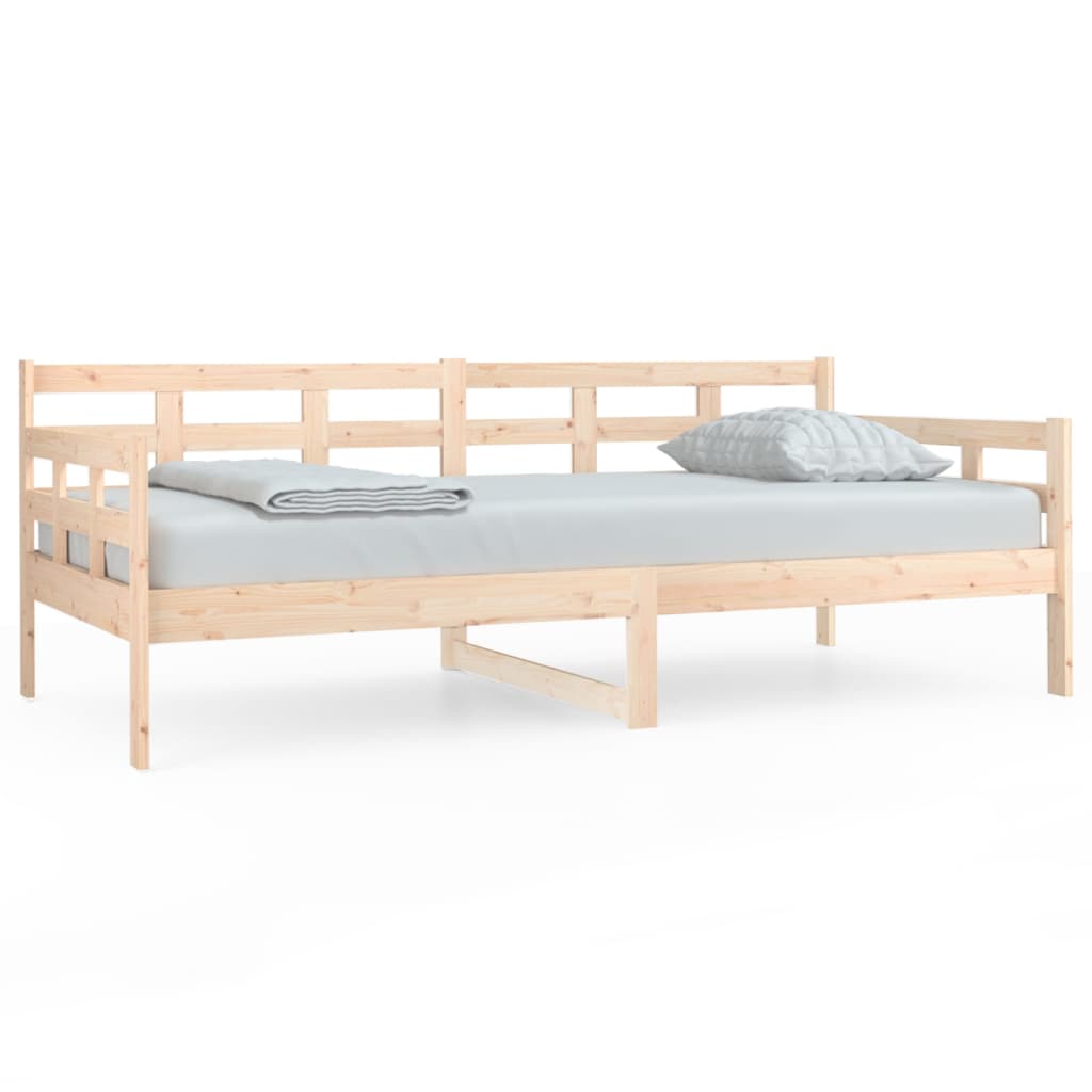 Daybed massivt fyrretræ - naturfarvet, 90 x 190 cm - number 2.