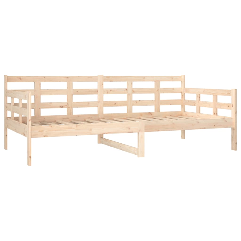 Daybed massivt fyrretræ - naturfarvet, 90 x 190 cm - number 7.