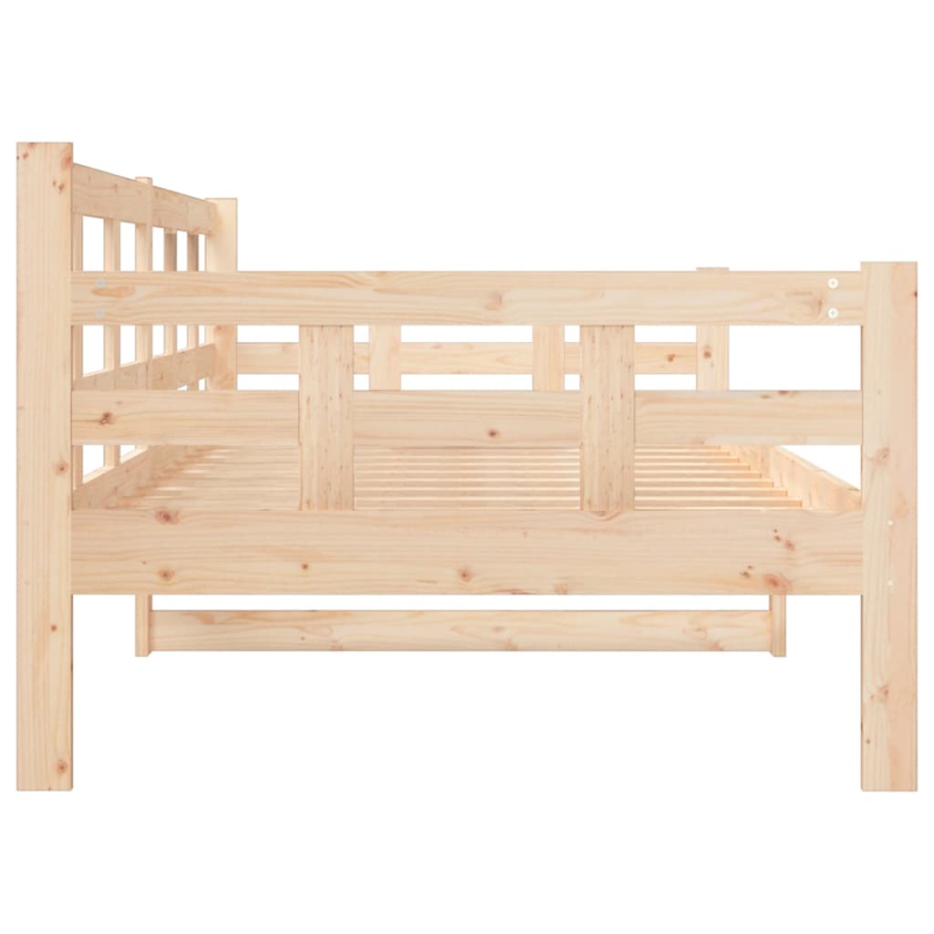 Daybed massivt fyrretræ - naturfarvet, 90 x 190 cm - number 9.