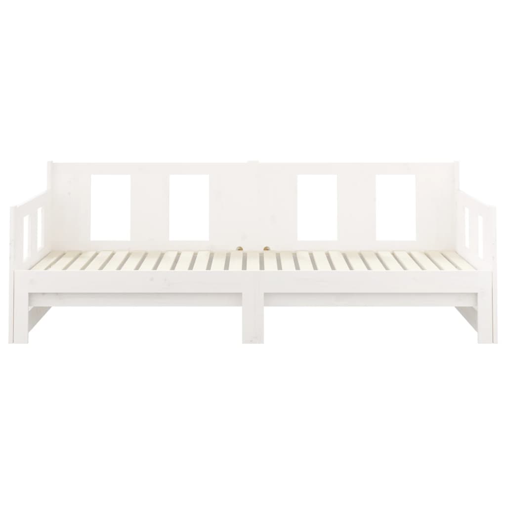 Daybed s extraktem 2x (80x200) cm pevná borovice - bílá, 80 x 200 cm - number 8.
