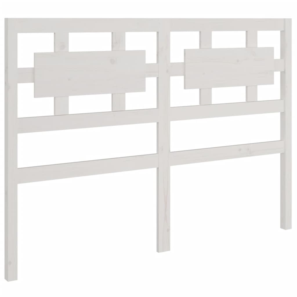Bed frame solid wood - white, 140 x 190 cm - number 6.