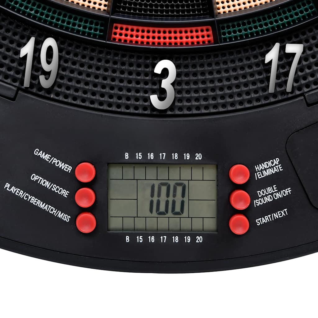 Elektronska pikado ploča sa strelicama polipropilen crna - number 7.