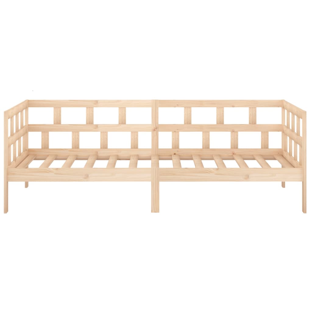 Daybed massivt fyrretræ - naturfarvet, 90 x 200 cm - number 8.