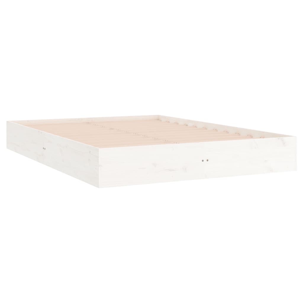 Sengeramme 160x200 cm massivt træ hvid - number 3.