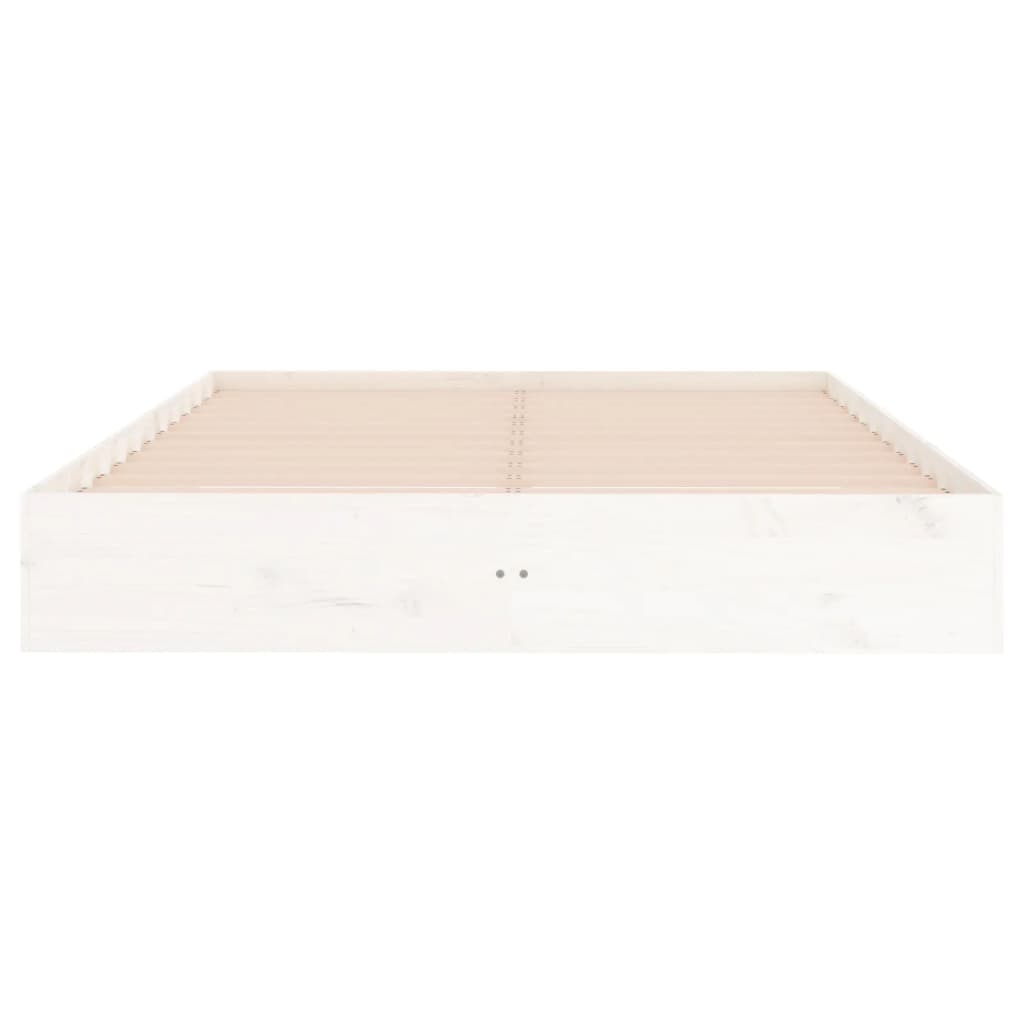 Sengeramme 160x200 cm massivt træ hvid - number 5.