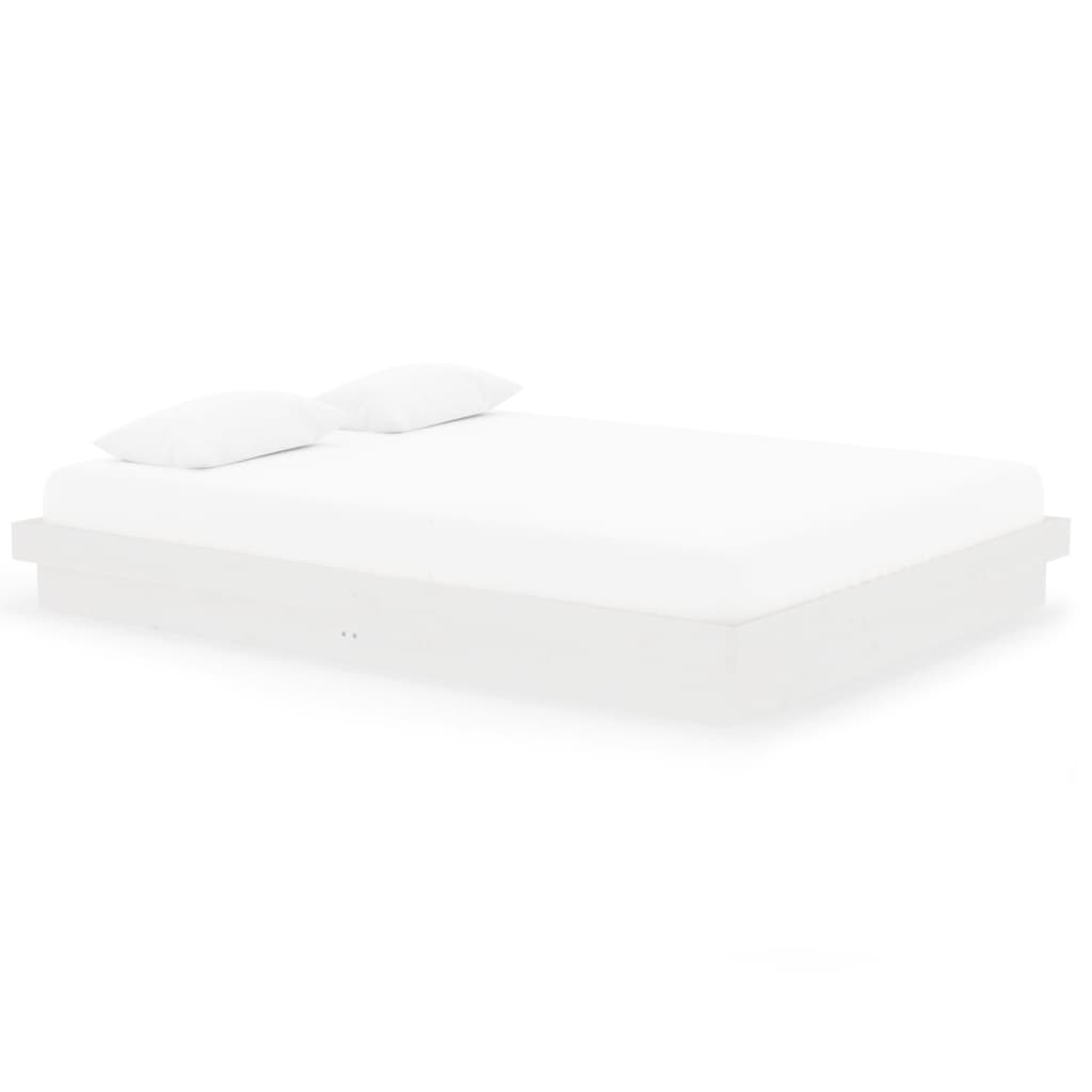 Struttura letto king size pino massello - bianco, 150 x 200 cm - number 2.