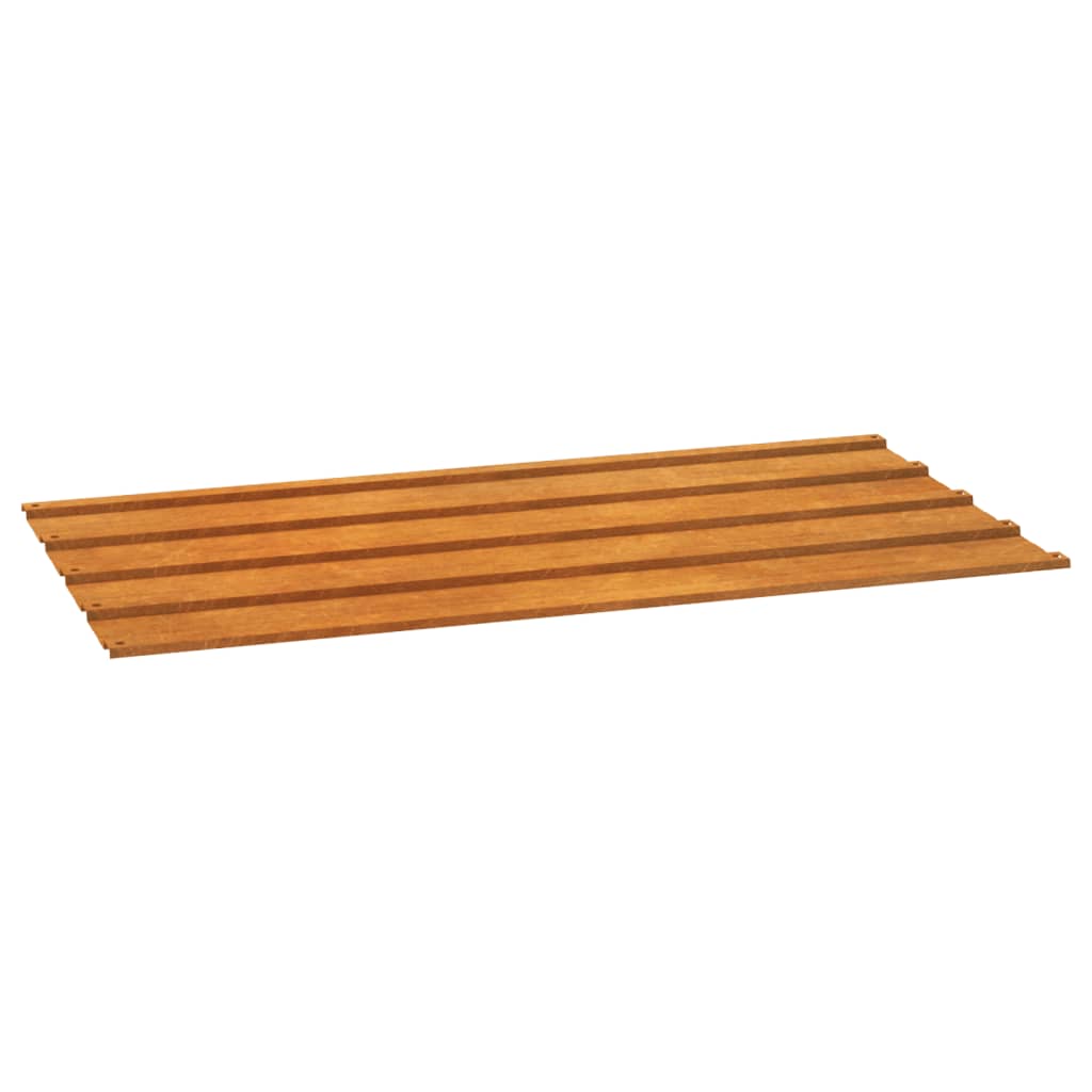 Tagpaneler stk. cortenstål rustfarvet - 80 x 44 cm, 12 - number 3.