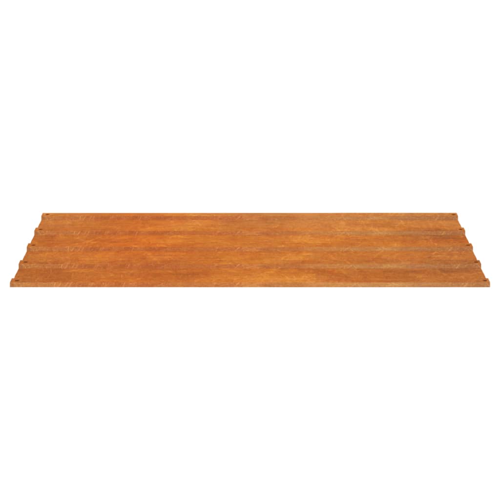 Tagpaneler stk. cortenstål rustfarvet - 80 x 44 cm, 12 - number 5.