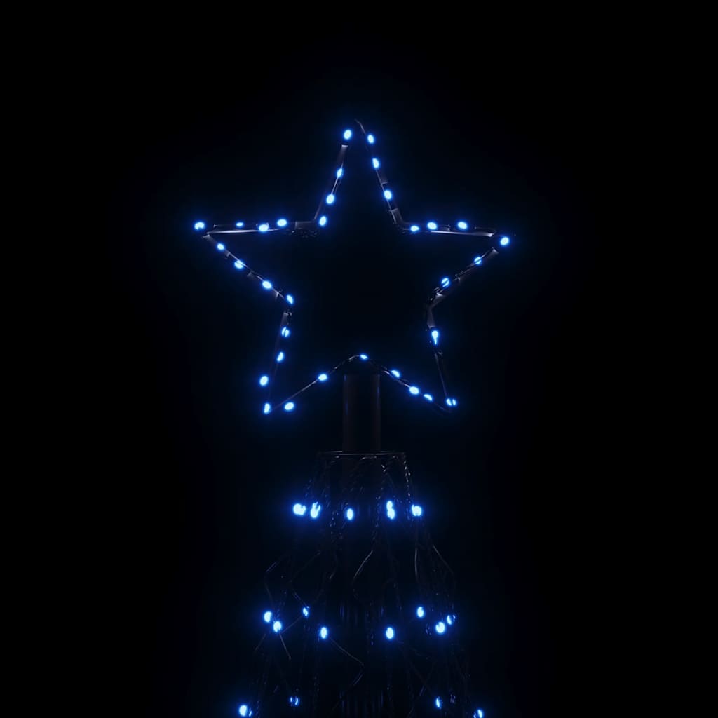 Sapin de noël en forme de cône 160x500 cm 1400 led lumière bleue - number 5.