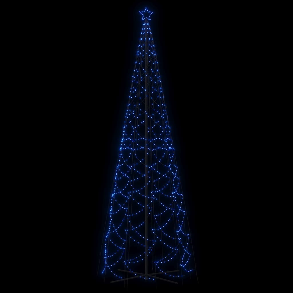 Sapin de noël en forme de cône 160x500 cm 1400 led lumière bleue - number 4.