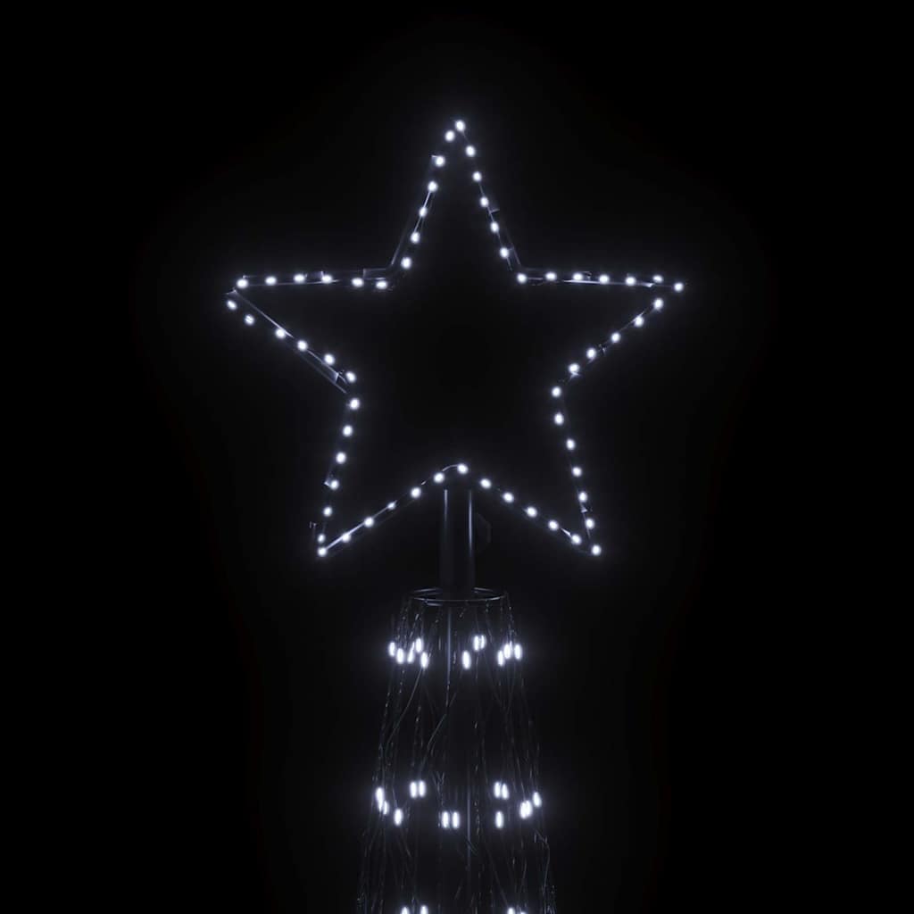 Cone-shaped christmas tree 230x800 cm 3000 leds cold white light - number 5.