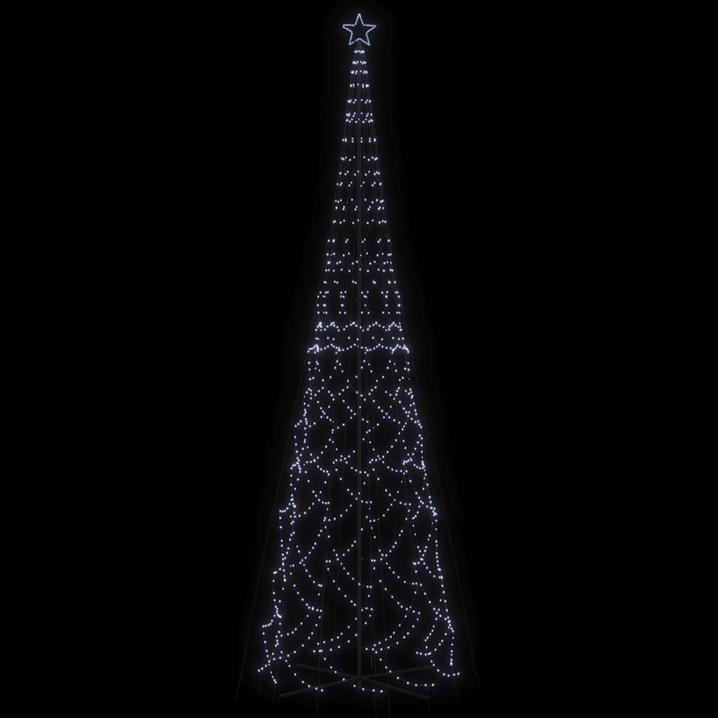 Cone-shaped christmas tree 230x800 cm 3000 leds cold white light - number 4.