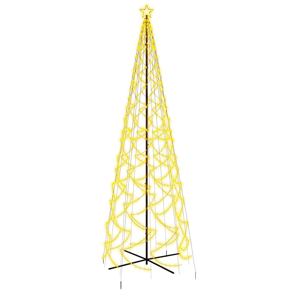 Cone-shaped christmas tree 160x500 cm 1400 leds warm white light - number 2.