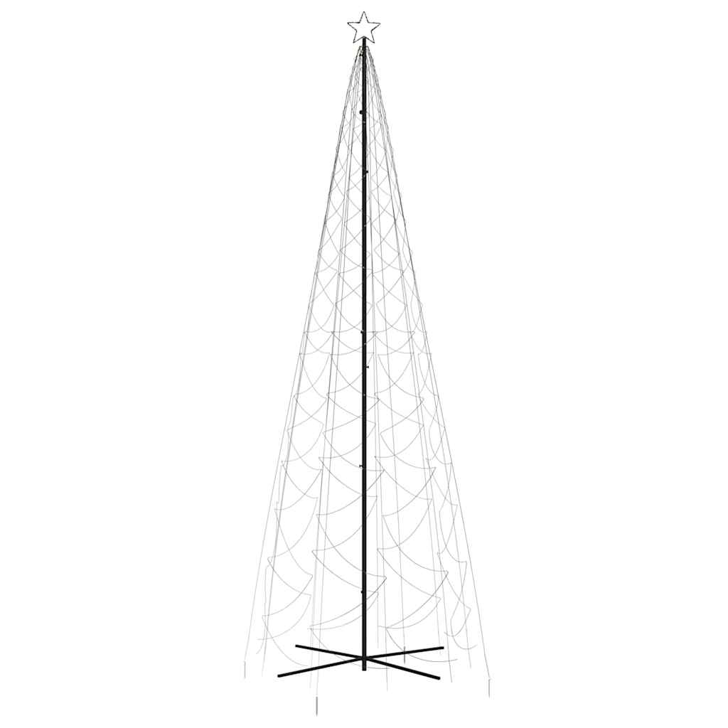 Cone-shaped christmas tree 160x500 cm 1400 leds warm white light - number 3.
