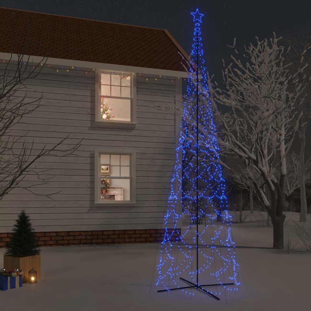 Cone-shaped christmas tree 230x800 cm 3000 leds blue light - number 1.
