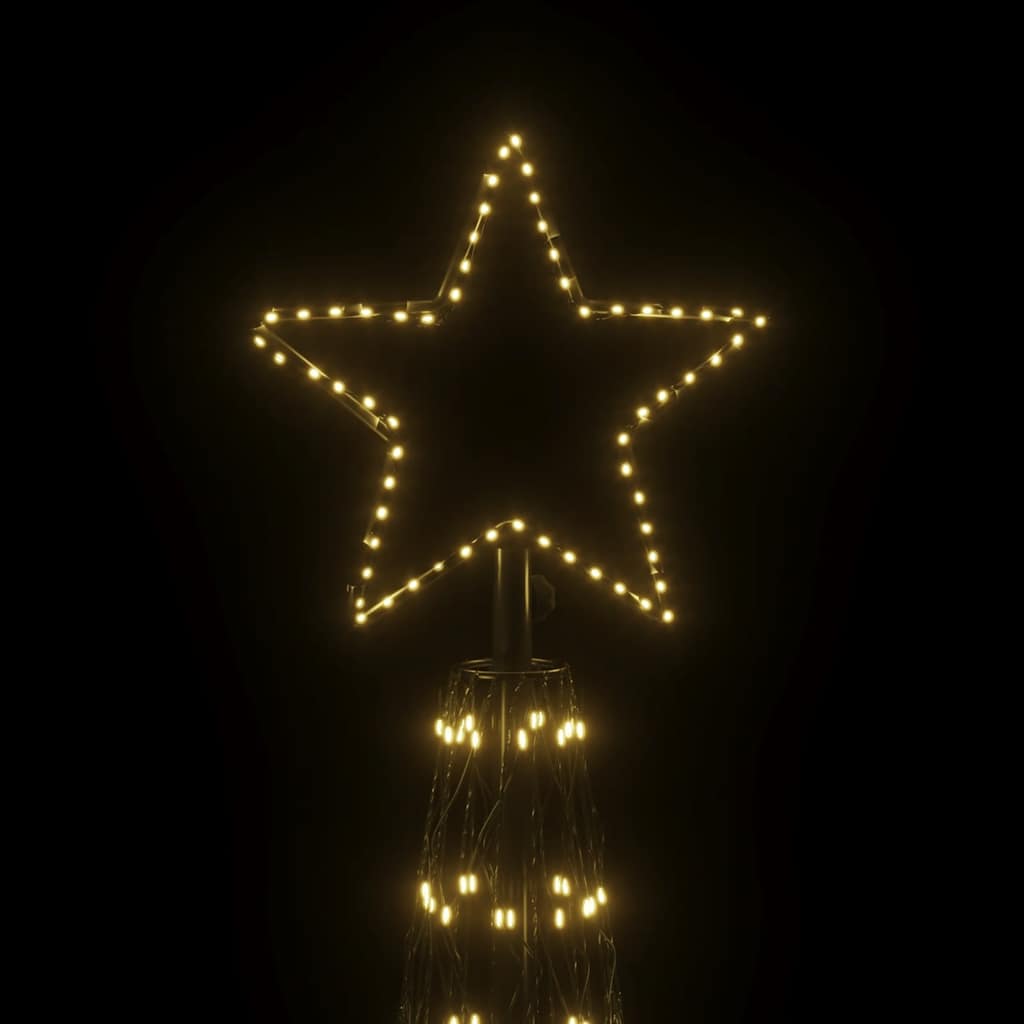 Kegleformet juletræ 230x800 cm 3000 led'er varmt hvidt lys - number 5.