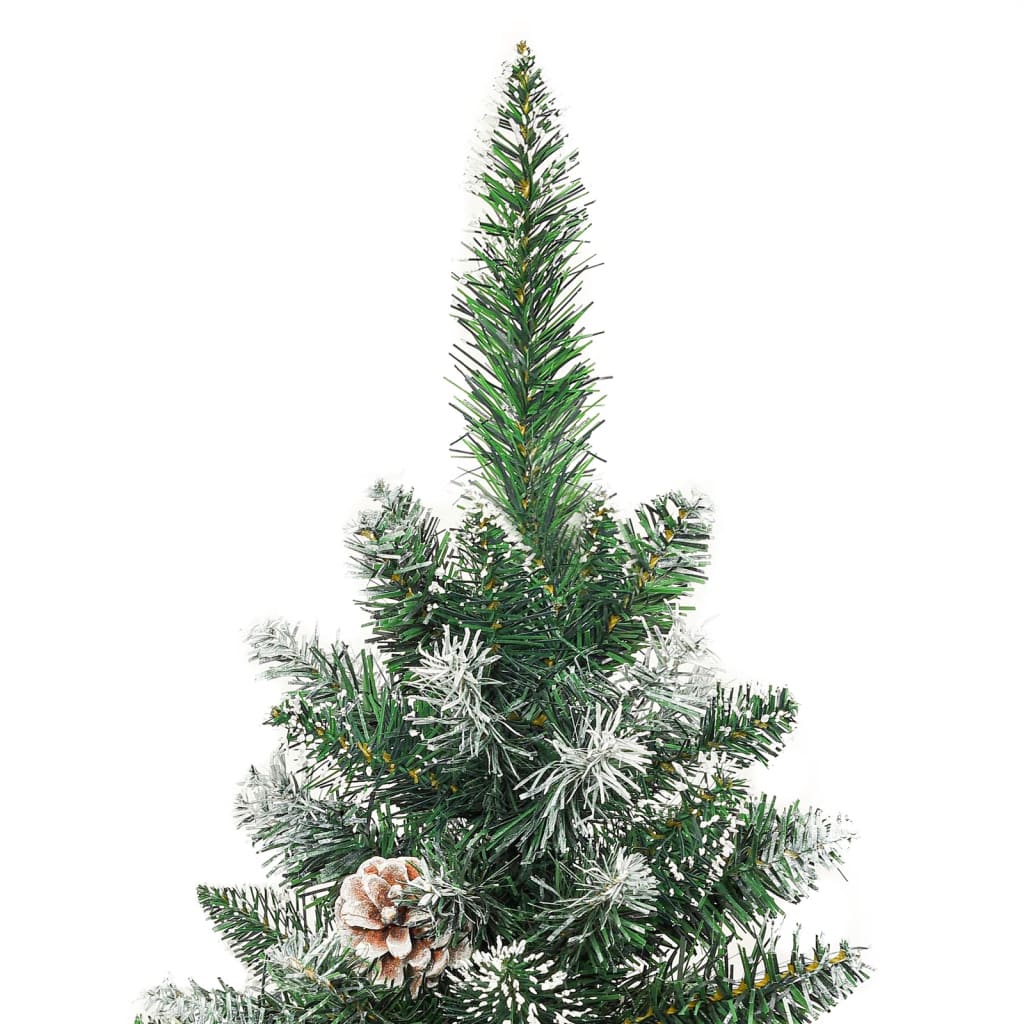 Sapin de noël artificiel étroit avec base de sapin de noël en pvc - 210 cm, 1, sans joints - number 3.