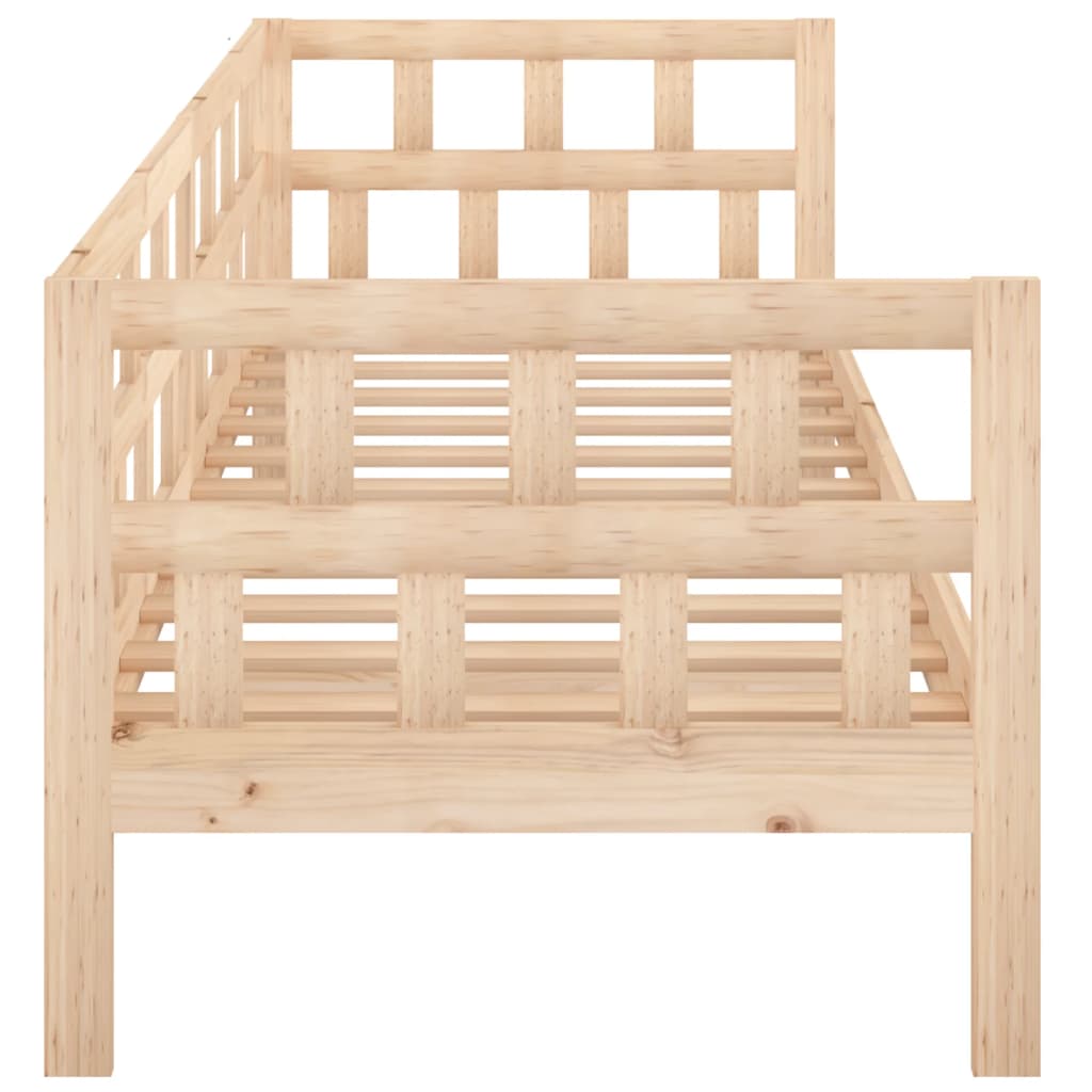 Daybed massivt fyrretræ - naturfarvet, 90 x 190 cm - number 9.