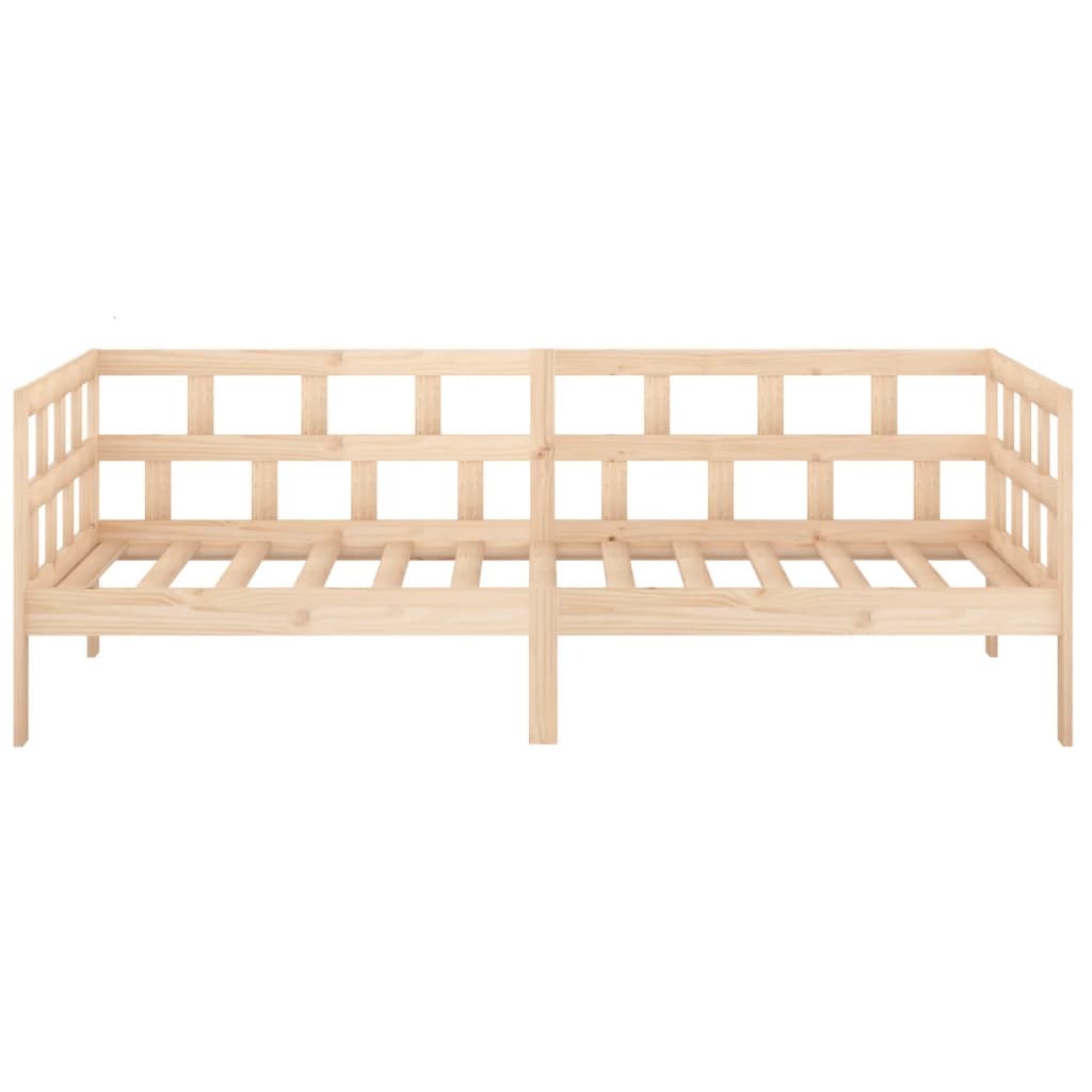 Daybed massivt fyrretræ - naturfarvet, 90 x 190 cm - number 8.