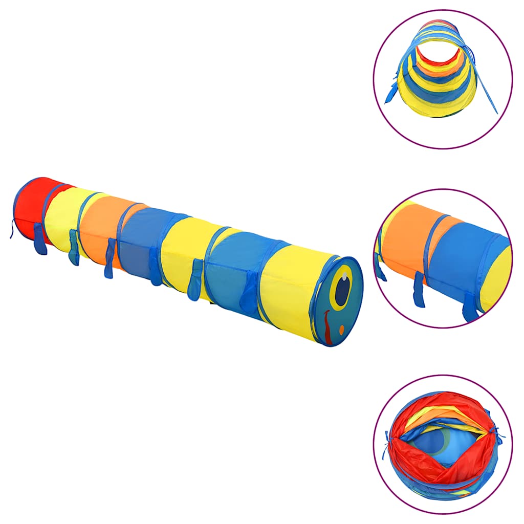Tunnel de jeu pour enfants 245 cm 250 balles polyester multicolore - number 3.