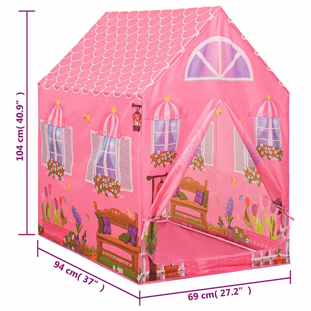 Jouez à la tente pour les enfants 69x94x104 cm avec 250 balles rose - multicolore 2, 1 - number 12.