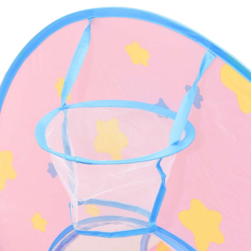 Jouez à une tente pour enfants avec 250 balles 301x120x128 cm rose - multicolored 2, 1 - number 7.