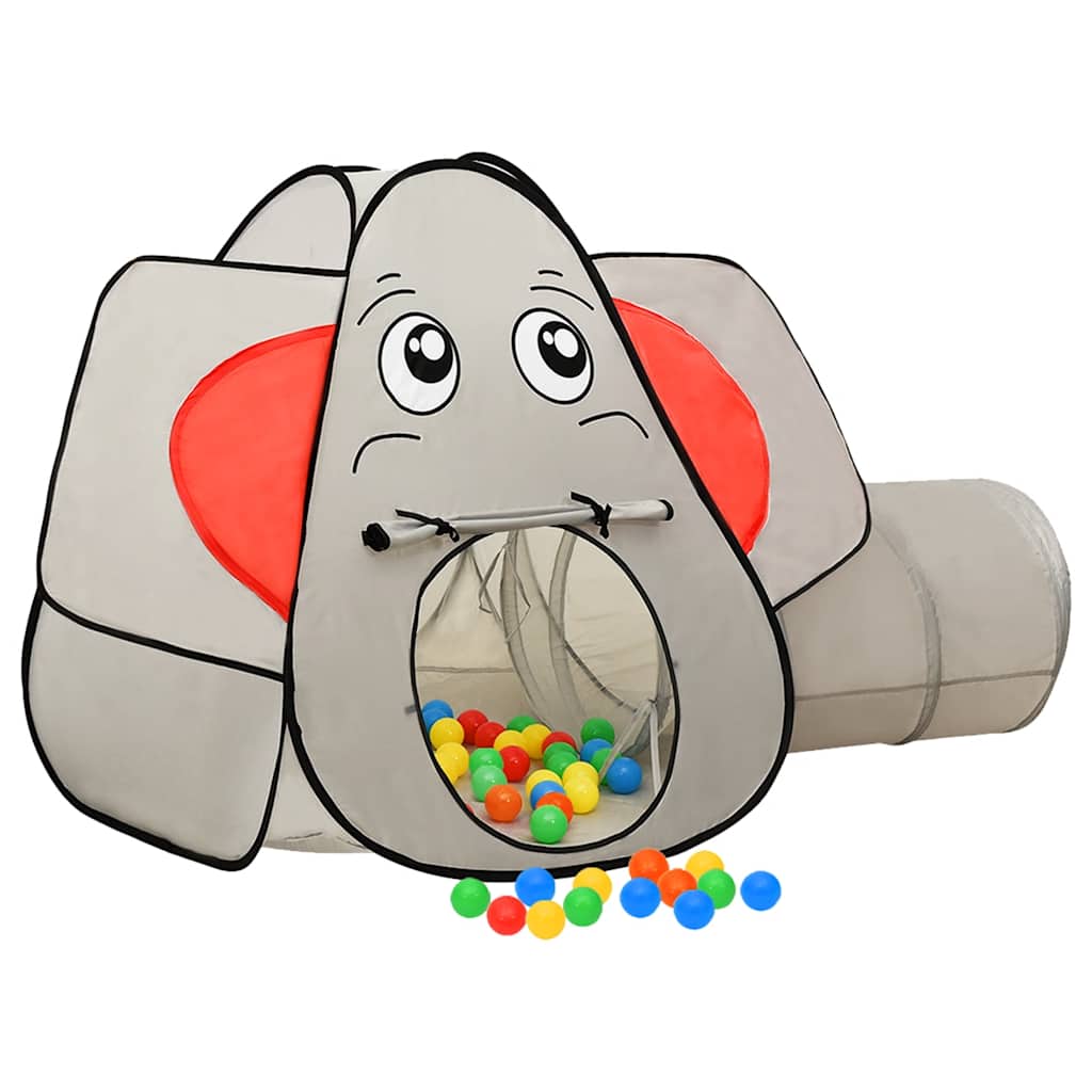 Jouez à la tente pour les enfants 174x86x101 cm 250 balles elephant gray - multicolore, 1 - number 2.