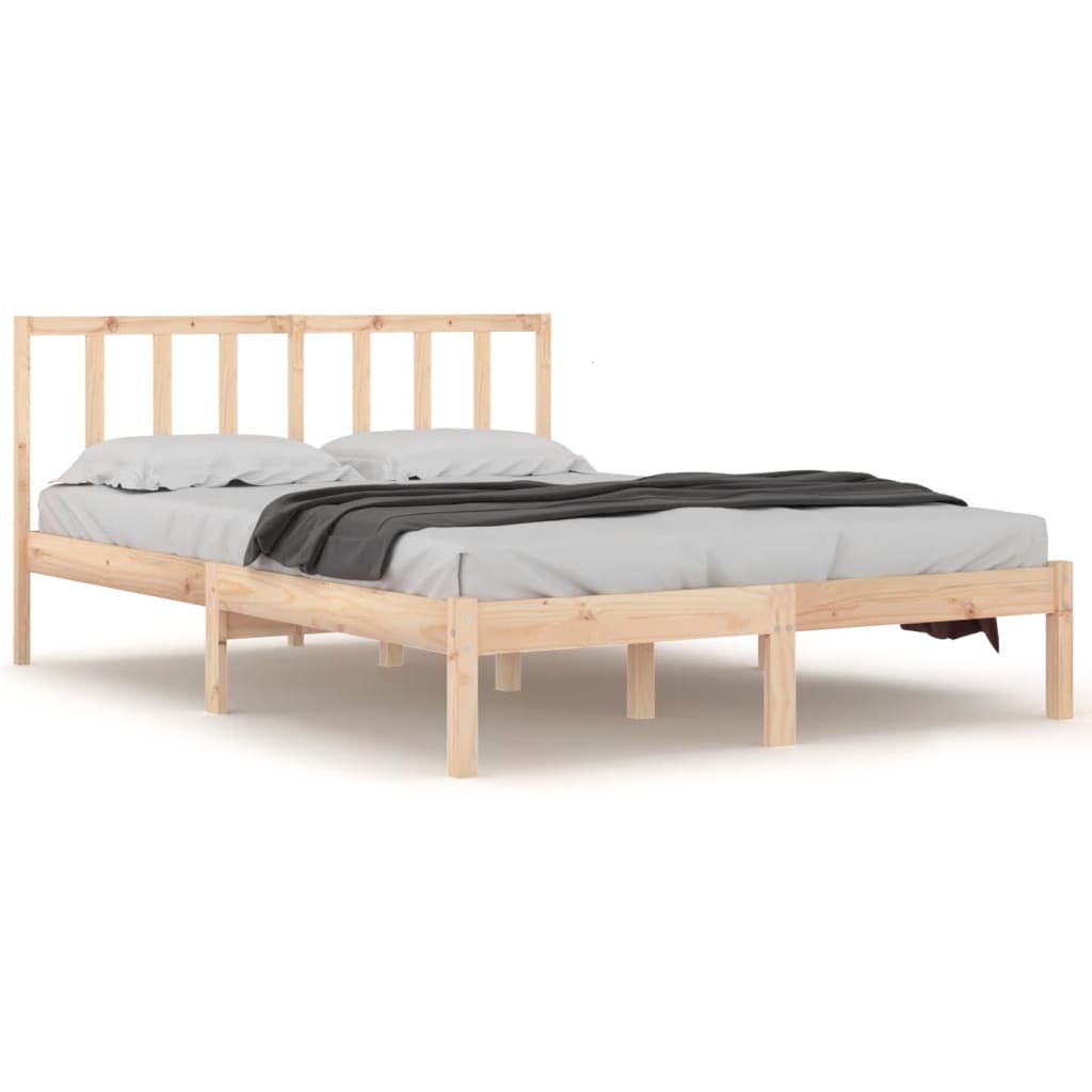 Bed frame solid pine - natural color, 120 x 200 cm - number 2.