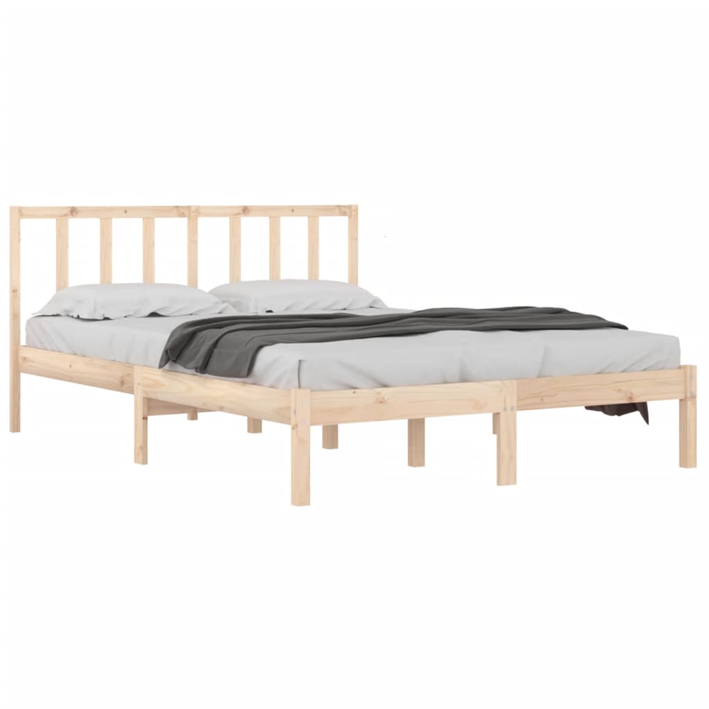 Bed frame solid pine - natural color, 120 x 200 cm - number 3.