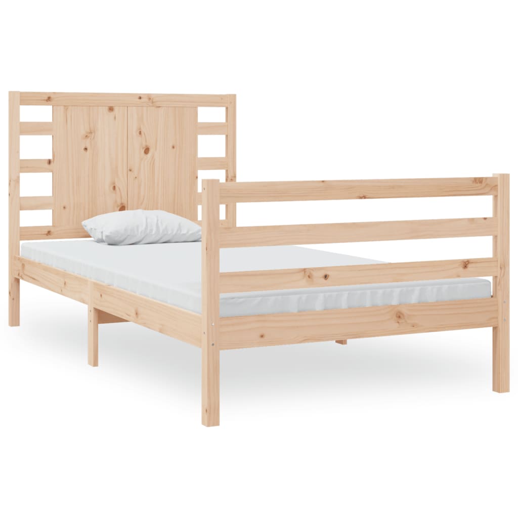 Bed frame without mattress solid pine - number 2.