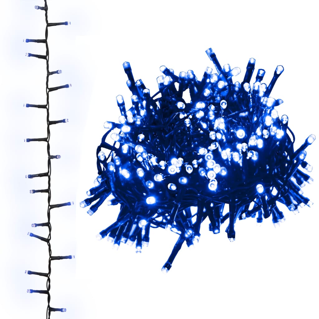Kompakt led-lyskæde 3000 led'er 65 m pvc blåt lys - number 2.