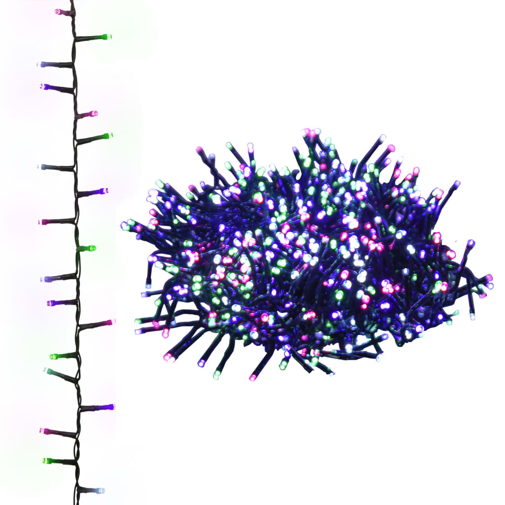 Kompakt led-lyskæde 3000 led'er 65 m pvc pastelfarvet lys - number 2.
