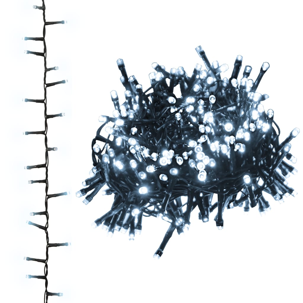 Kompakt led-lyskæde 1000 led'er 25 m pvc koldt hvidt lys - number 2.
