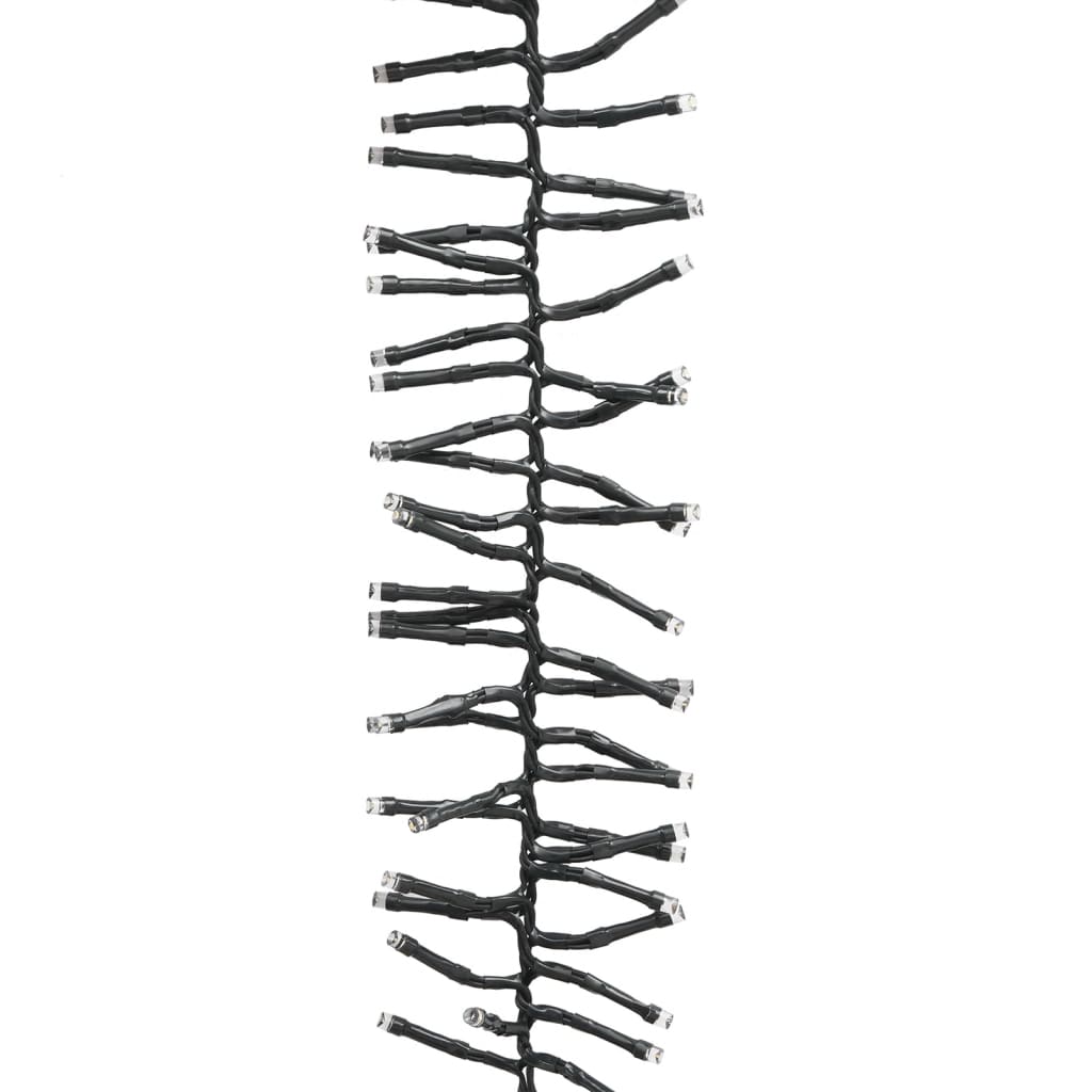 Guirlande lumineuse led 400 leds 7,4 m pvc couleur pastel - multicolore pastel et vert foncé, 7,4 m, 1 - number 6.