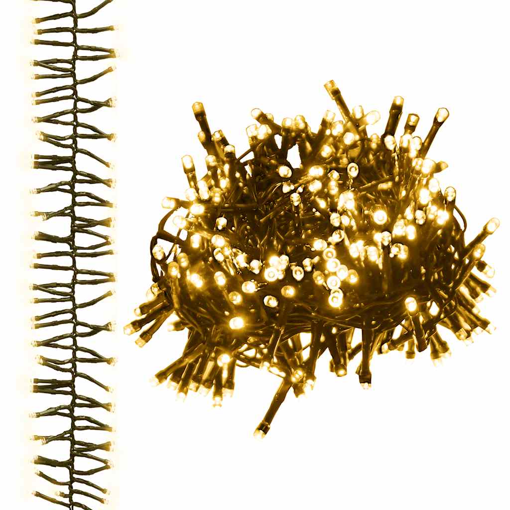 Guirlande lumineuse led 2000 leds 17 m pvc lumière blanche chaude - number 2.