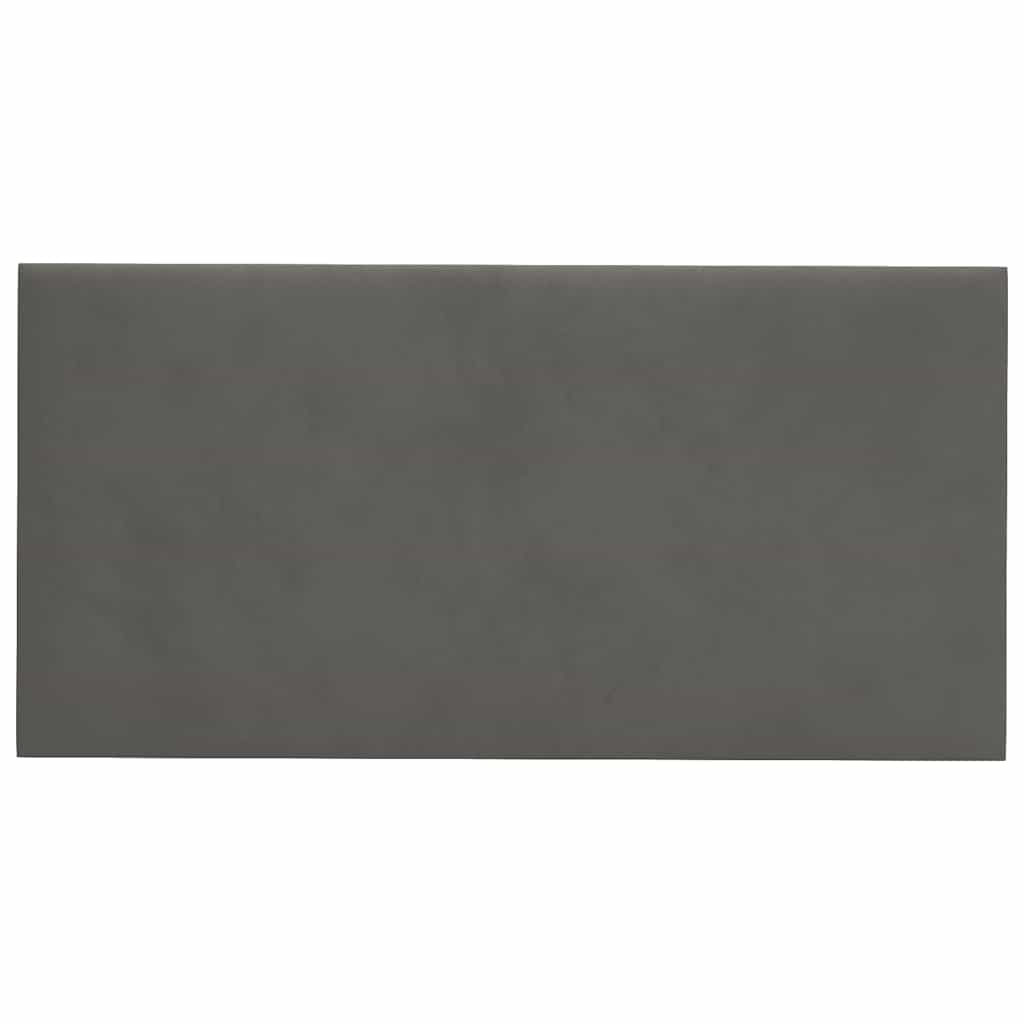 Panneaux muraux pc. 0,54 m² velours - noir, 30 x 15 cm, 12, rectangulaire - number 3.