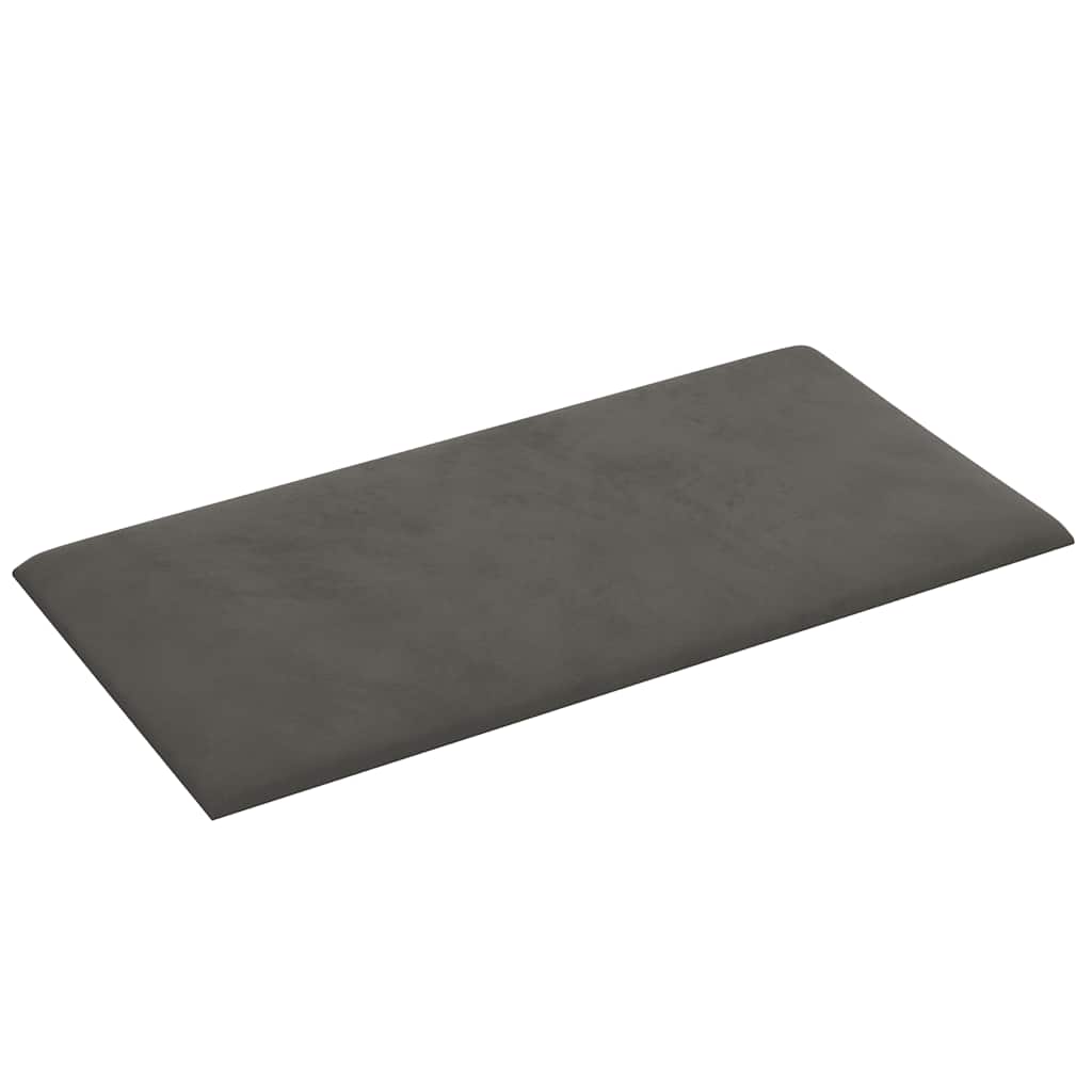 Panneaux muraux pc. 0,54 m² velours - noir, 30 x 15 cm, 12, rectangulaire - number 4.