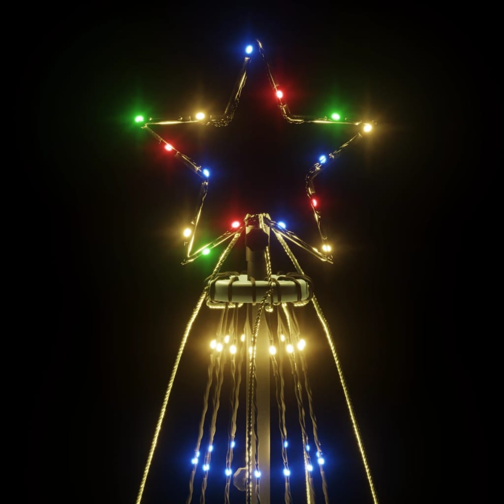 Sapin de noël avec lance 1134 led 800 cm lumière colorée - number 5.