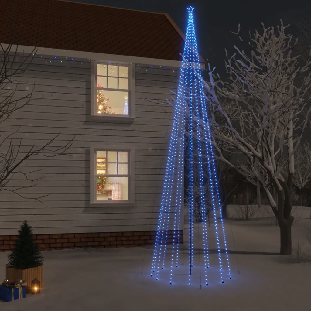 Christmas tree with spear 1134 leds 800 cm blue light - number 1.
