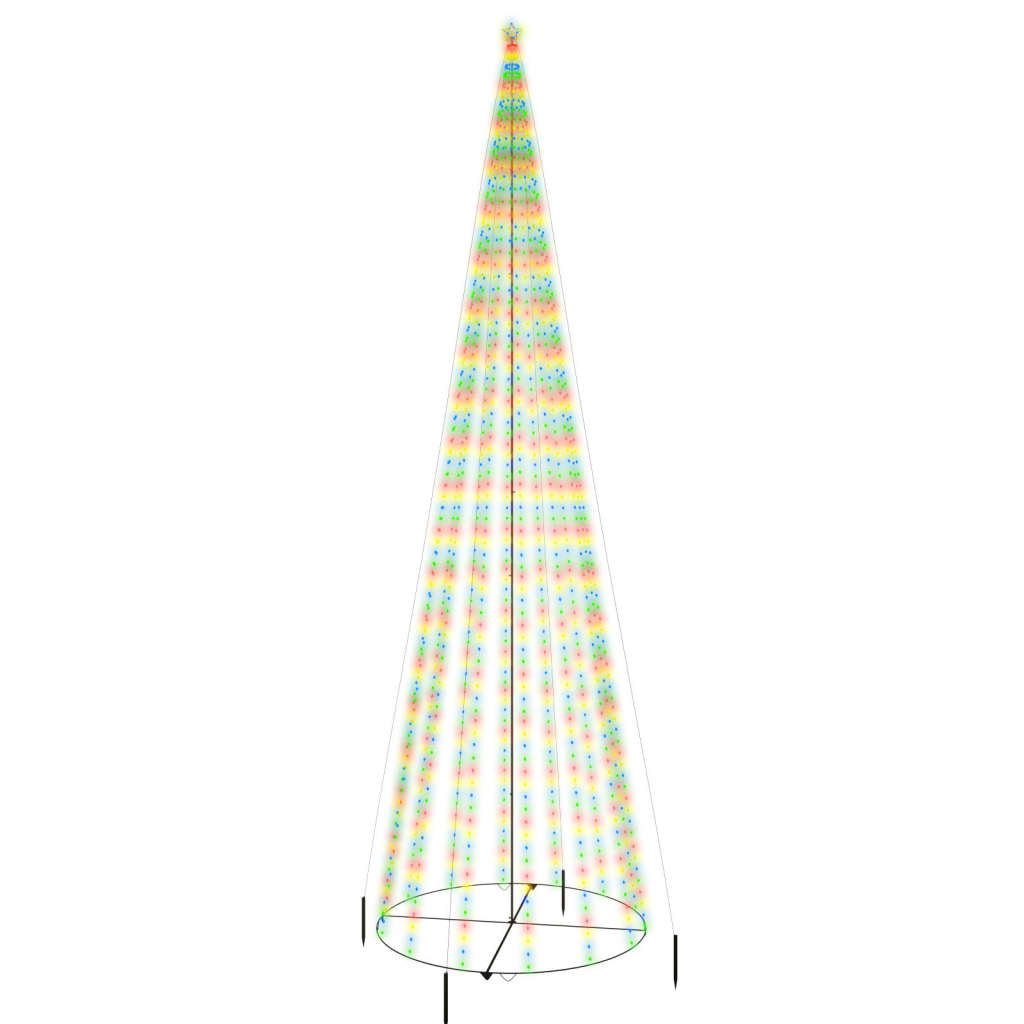 Sapin de noël en forme de cône 230x800 cm 1134 led lumière colorée - number 3.