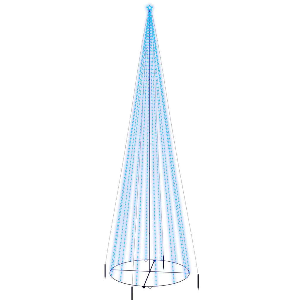 Cone-shaped christmas tree 230x800 cm 1134 leds blue light - number 2.